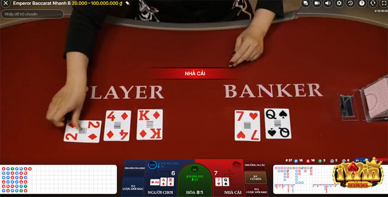 Bàn cược Baccarat hấp dẫn tại Live Casino iWin