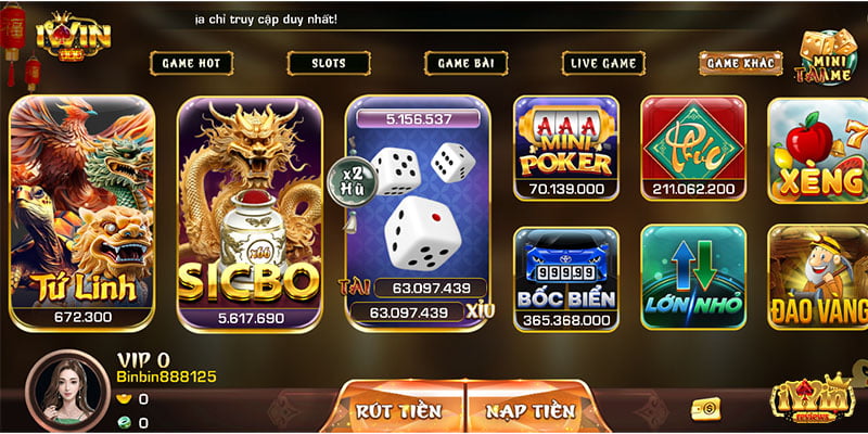 Dòng game lớn nhỏ thu hút người chơi iWin nhờ phong cách mới mẻ