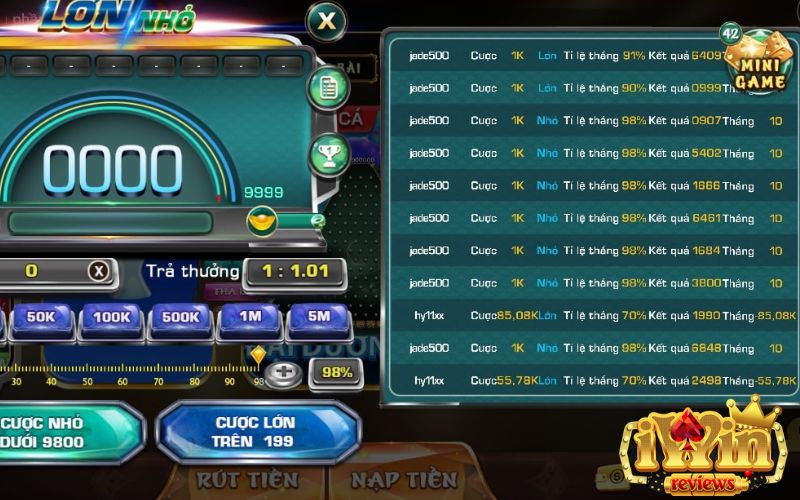 Lớn nhỏ - Mini game quen thuộc 